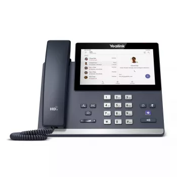 IP telefons Yealink MP56 Microsoft Teams izdevums — 7 collu kapacitatīvs skārienekrāns, Android, Gigabit Ethernet, PoE, Bluetooth, vadu klausule