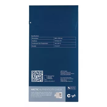 Termopaliktnis ARCTIC TP-3 Premium Performance 200x100 mm 1 mm Zils