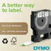 Marķēšanas lente DYMO 12mm Nelīmējošā nerūsējošā tērauda lente