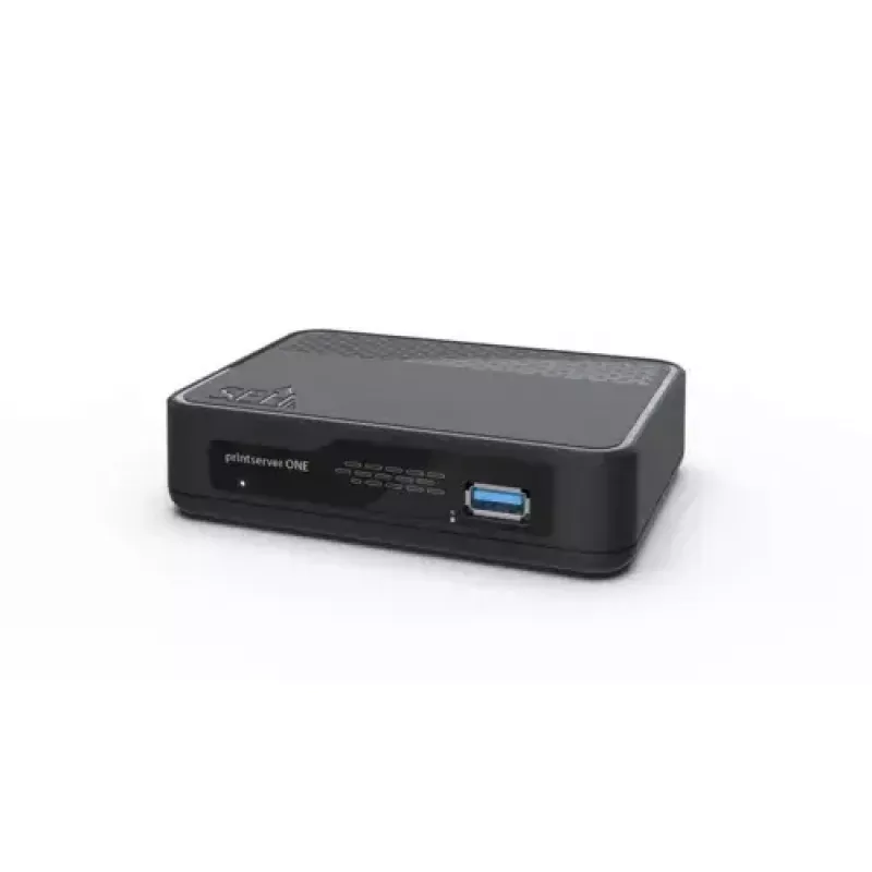 Print Server SEH printserver One Ethernet LAN Melna 10/100/1000 Mbit/s