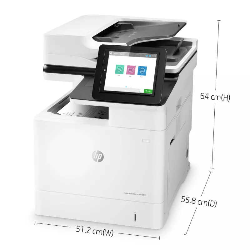 HP LaserJet Enterprise MFP M635h, lāzerprinteris, vienkrāsas drukāšana, 1200 x 1200 DPI, vienkrāsas kopēšana, A4, melns, balts