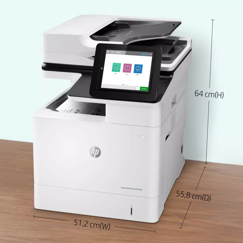HP LaserJet Enterprise MFP M635h, lāzerprinteris, vienkrāsas drukāšana, 1200 x 1200 DPI, vienkrāsas kopēšana, A4, melns, balts