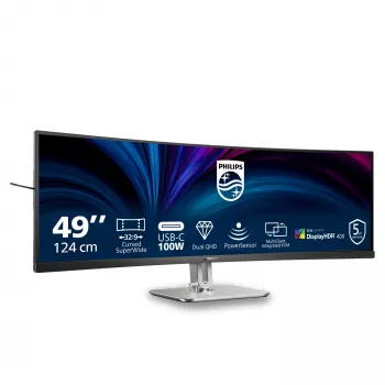 Philips 5000 sērijas 49B2U5900C/00 datora monitors 124 cm (48,8 collas) 5120 x 1440 pikseļi Dual QHD LCD Melns