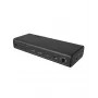 ICY BOX DockingStation 17-in-1, sešas video izejas, vadu, USB 3.2 Gen 2 (3.1 Gen 2) Type-C, 140 W, 3,5 mm, 10,100,1000,2500 Mbit/s, melna