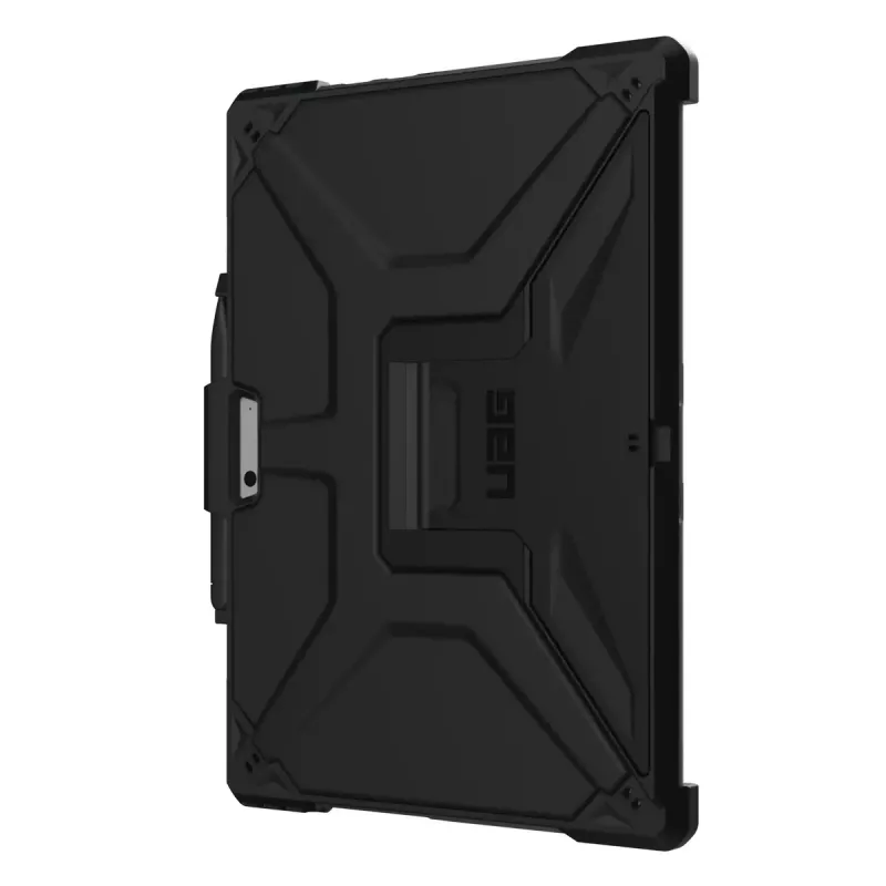 Vāciņš Microsoft Surface Pro 9/10/11 no URBAN — Metropolis SE, der līdz 33 cm (13 collas), statīva režīms, melns