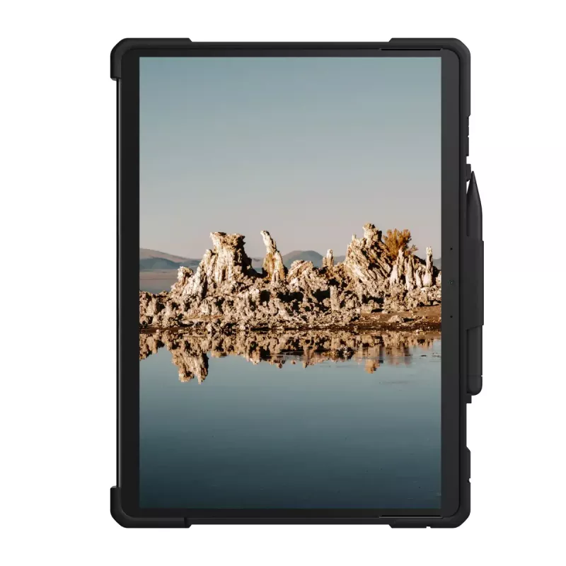 Vāciņš Microsoft Surface Pro 9/10/11 no URBAN — Metropolis SE, der līdz 33 cm (13 collas), statīva režīms, melns