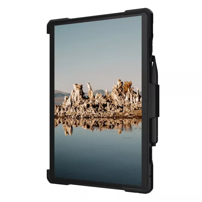 Vāciņš Microsoft Surface Pro 9/10/11 no URBAN — Metropolis SE, der līdz 33 cm (13 collas), statīva režīms, melns