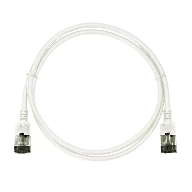 Tīkla kabelis LogiLink Ultraflex SlimLine RJ-45 Cat6a 1 m balts