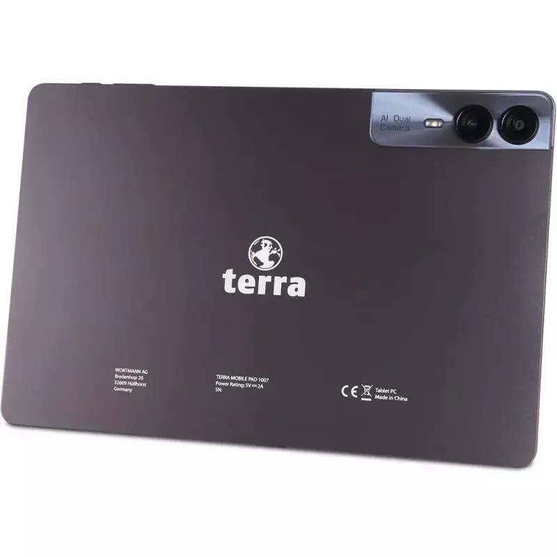 TERRA PAD 1007 4G Mediatek LTE 256 GB 27.8 cm (10.9 collas) 8 GB Wi-Fi 5 (802.11ac) Android 14 pelēks