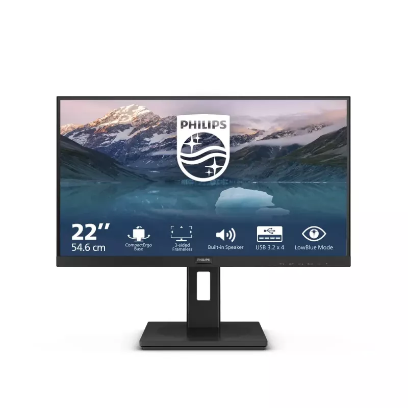 Philips 222S9JML/00 datora monitors 54,6 cm (21,5 collu) 1920 x 1080 pikseļi Full HD LCD melns