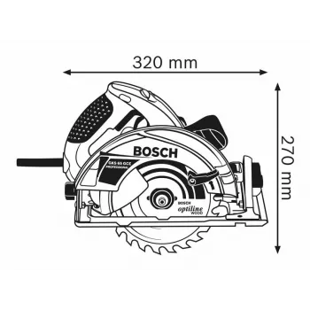 Bosch 0 601 668 900 pārnēsājams ripzāģis 19 cm 5000 RPM 1800 W