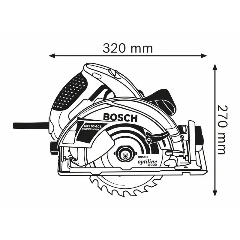 Bosch 0 601 668 900 pārnēsājams ripzāģis 19 cm 5000 RPM 1800 W