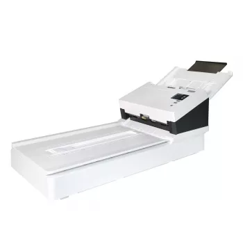 Avision ADF skeneris AD345GFWN — A4, 1200 x 1200 DPI, CIS, 100 lokšņu ADF, abpusējā skenēšana, balts