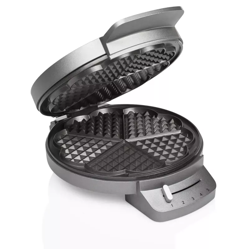 Vafeļu dzelzs Princess 01.132380.01.001 5 sirds vafeles 1200W nerūsējošais tērauds