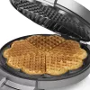 Vafeļu dzelzs Princess 01.132380.01.001 5 sirds vafeles 1200W nerūsējošais tērauds