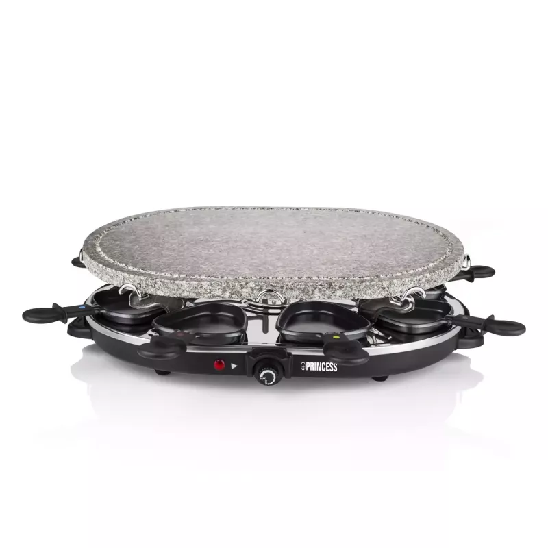 Princess 162720 Rakletes 8 Ovāla akmens grila ballīte 1200 W 8 pannas