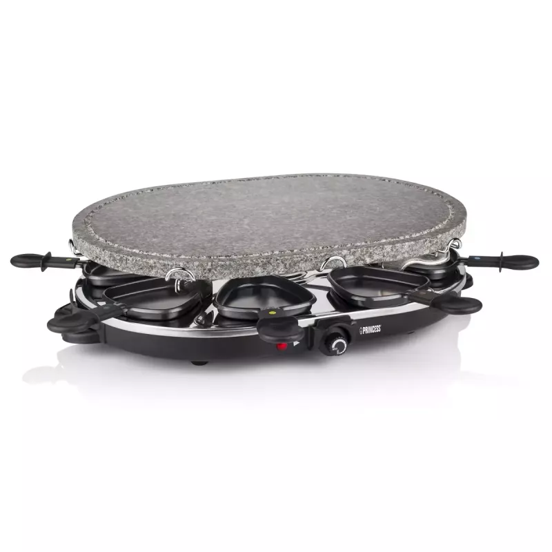 Princess 162720 Rakletes 8 Ovāla akmens grila ballīte 1200 W 8 pannas