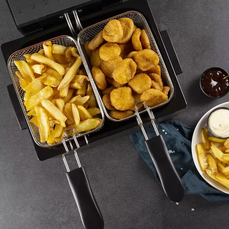 Friteze Princess 01.185000.01.001 5 L 3270 W Melns nerūsējošais tērauds