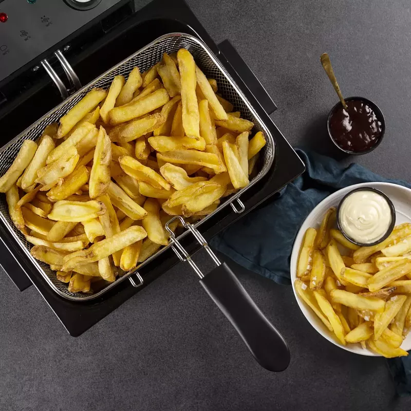 Friteze Princess 01.185000.01.001 5 L 3270 W Melns nerūsējošais tērauds
