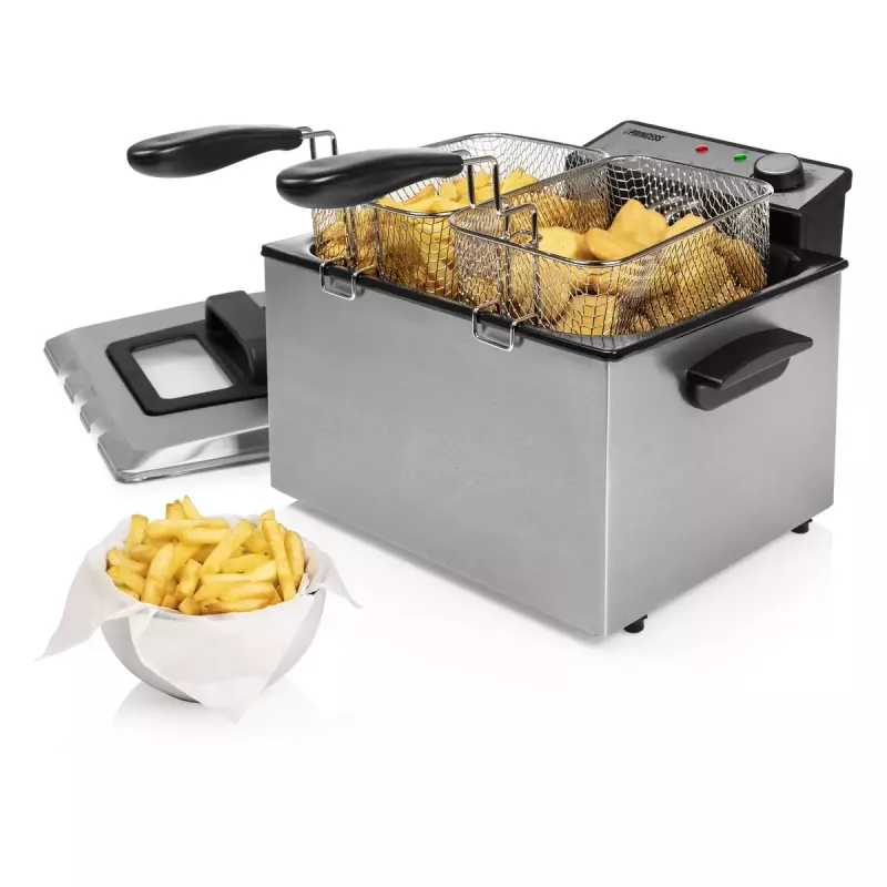 Friteze Princess 01.185000.01.001 5 L 3270 W Melns nerūsējošais tērauds
