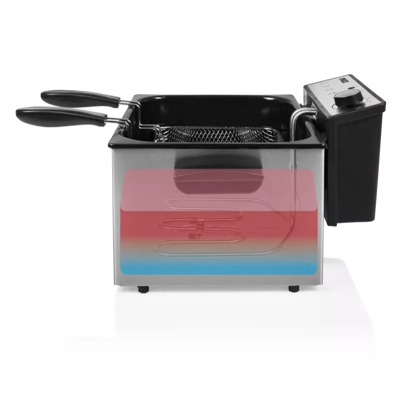 Friteze Princess 01.185000.01.001 5 L 3270 W Melns nerūsējošais tērauds