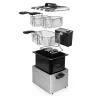 Friteze Princess 01.185000.01.001 5 L 3270 W Melns nerūsējošais tērauds