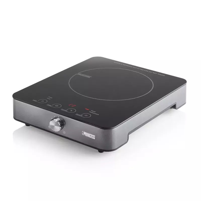 Indukcijas plīts virsma Princess 303010, 1 zona, rotācijas un pieskāriena vadība