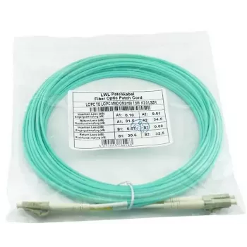 BlueOptics InfiniBand optiskās šķiedras kabelis 15 m 2x LC LC/APC zaļš