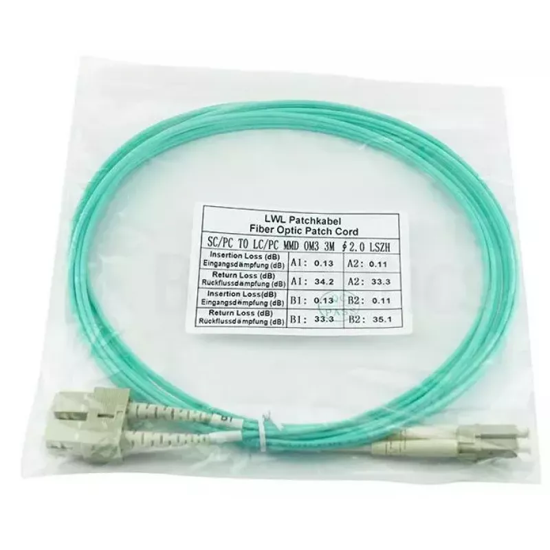 BlueOptics InfiniBand optiskās šķiedras kabelis 15 m 2x LC 2x SC LC/APC