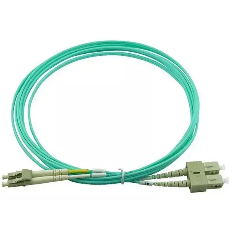 BlueOptics InfiniBand/optiskās šķiedras kabelis 20 m 2x LC 2x SC LC/APC zaļš