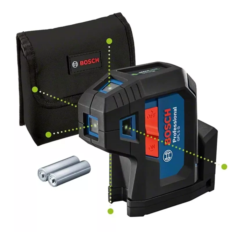 Bosch GPL 5 G Punktu lāzernivelieris 30 m 500-540 nm (< 10mW)