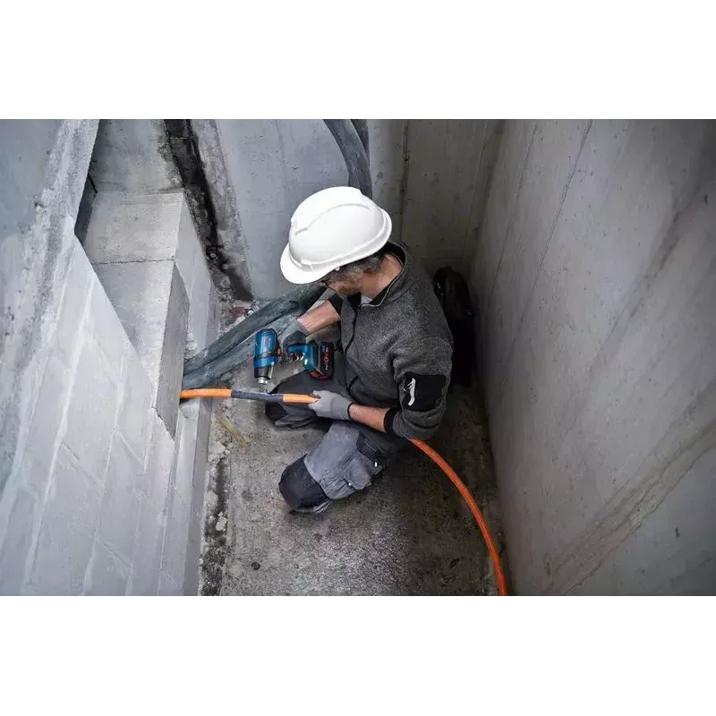 Bosch GHG 18V-50 Karstā gaisa pistole 175 l/min 500 °C Melns, Zils