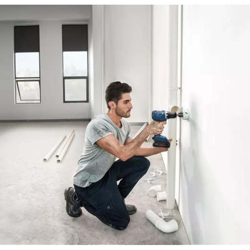 Bosch GSR 18V-65 2100 apgr./min Spīļpatrona 1,06 kg Melna, Zila