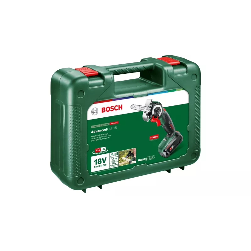 Bosch AdvancedCut 18 7000 RPM, melns, zaļš, sarkans, sudrabots