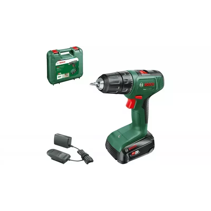 Bosch EasyDrill 18V-40 1630 RPM bezatslēgas 1,3 kg melna, zaļa