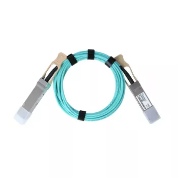 BlueOptics InfiniBand optiskās šķiedras kabelis 30 m QSFP28 Aqua