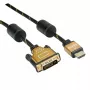 Video kabeļa adapteris ROLINE 11.04.5895 10 m HDMI DVI melns zelts