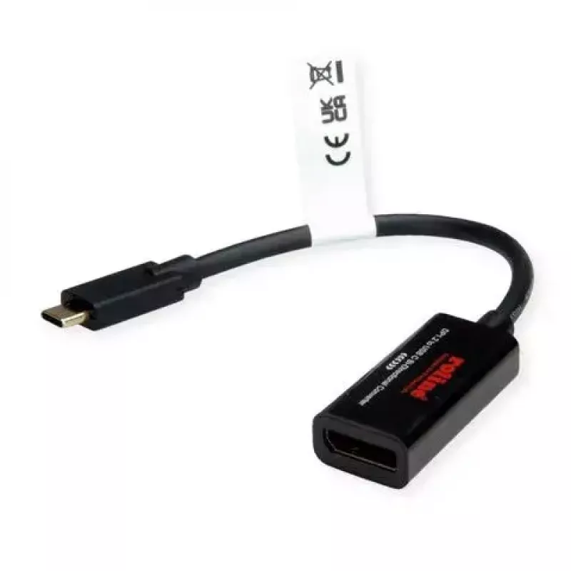USB grafikas adapteris ROLINE 11.04.5957-10 3840 x 2160 pikseļi Melns