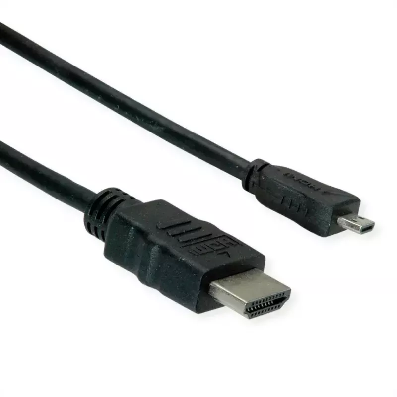 HDMI kabelis ROLINE 11445581 2m HDMI Type A vīriešu HDMI Type D vīriešu melns