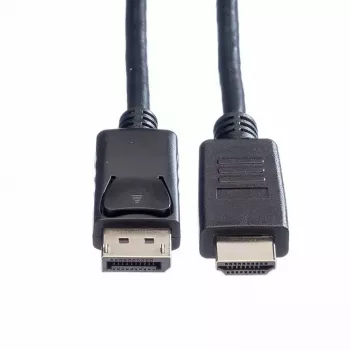 DisplayPort ROLINE 11.44.5782-10 HDTV Melns