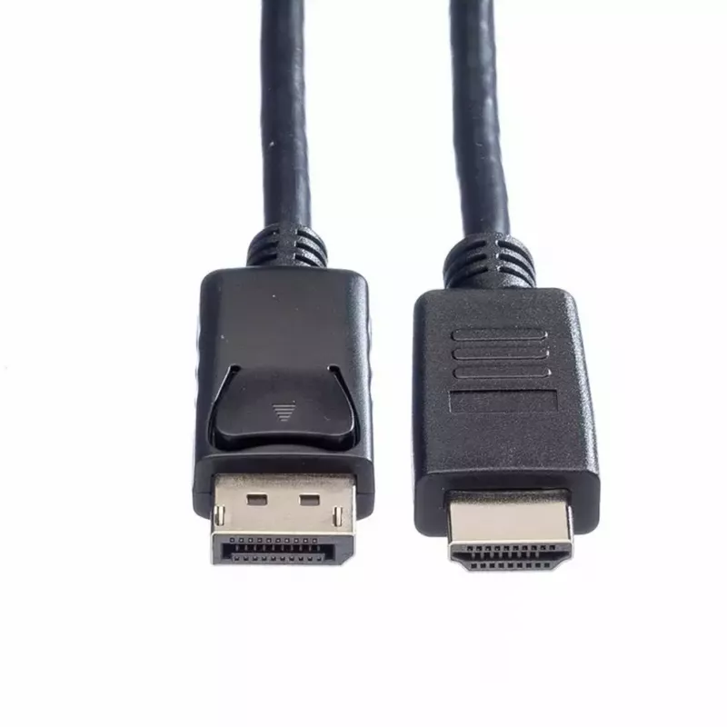 DisplayPort ROLINE 11.44.5782-10 HDTV Melns