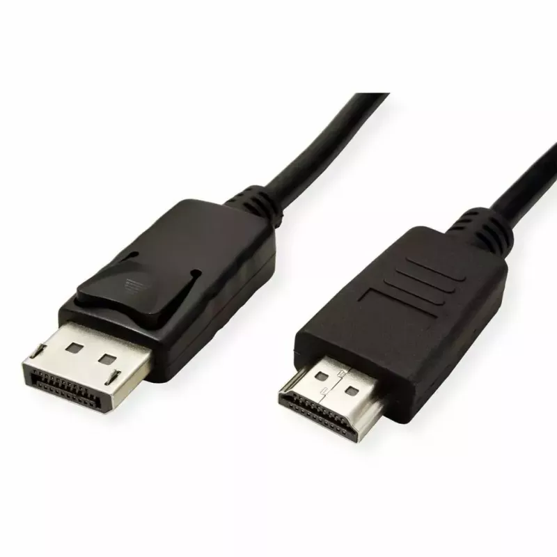 DisplayPort ROLINE 11.44.5782-10 HDTV Melns
