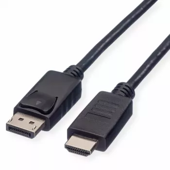 DisplayPort ROLINE 11.44.5782-10 HDTV Melns