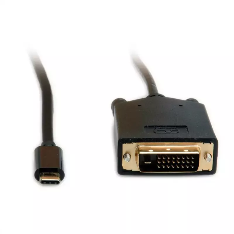 Video kabeļa adapteris VALUE 11.99.5831 1 m USB C DVI Melns