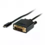 Video kabeļa adapteris VALUE 11.99.5831 1 m USB C DVI Melns