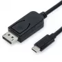 Video kabeļa adapteris VALUE 11.99.5846 2m DisplayPort USB Type-C melns