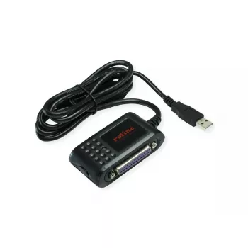 ROLINE 12.02.1017 kabeļa adapteris USB A RS-232 + DB25 Melns 1,8 m