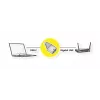 ROLINE savienotāju adapteris USB Type C uz RJ-45 melns zelts 12.02.1111