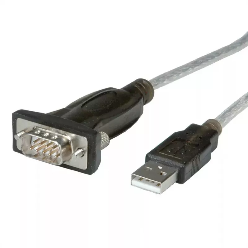 ROLINE 12021163 seriālais kabelis, pelēks, 1,8 m, USB Type-A – DB-9