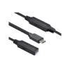 ROLINE USB kabelis 12.04.1066 USB 3.2 Gen 1 10m USB C USB A Melns